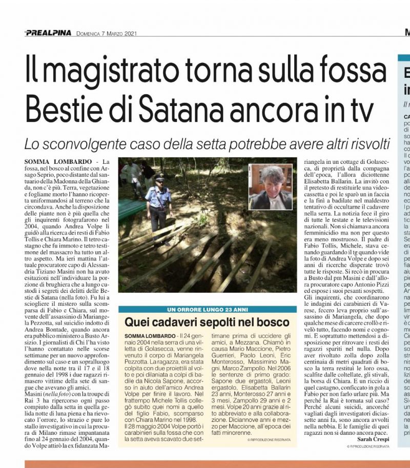 Risvolti sulle Bestie di Satana